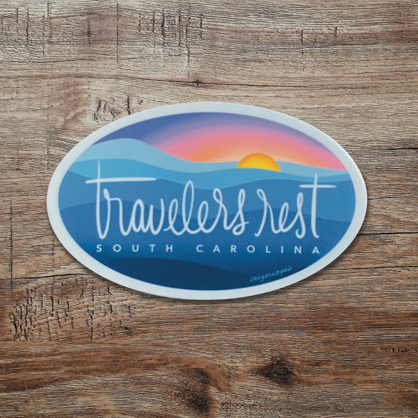 (loc) sticker | "Travelers Rest at Dusk"
