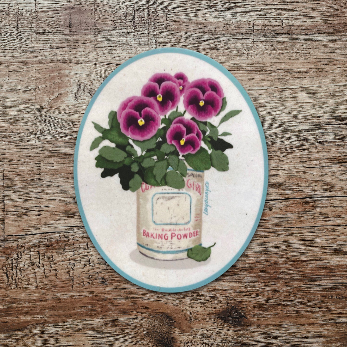 (flor) sticker | "Flowers in a Tin"