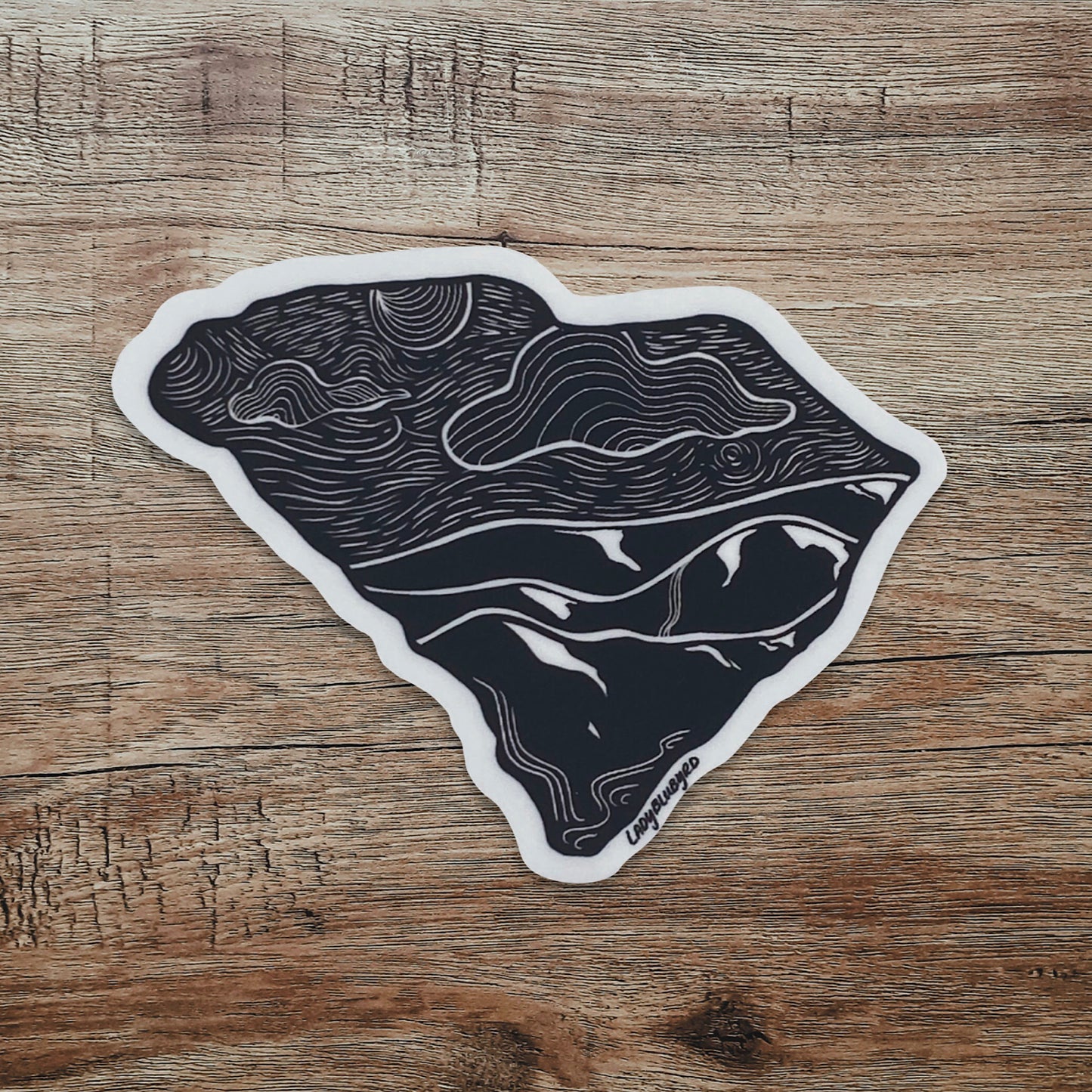 (loc) sticker | "South Carolina Stamp"