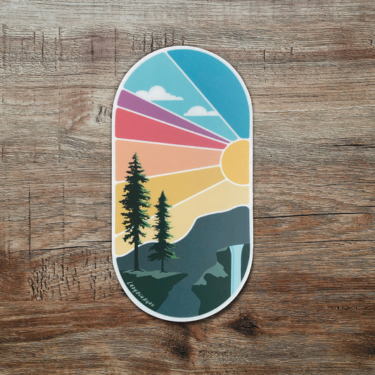(loc) sticker | "Retro Mountains" pill collection