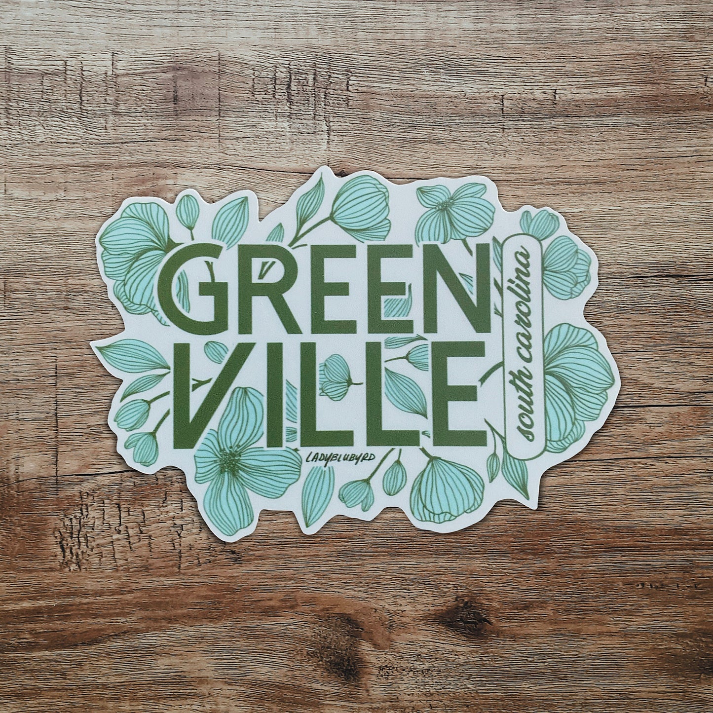 (loc) sticker | "Floral Greenville"