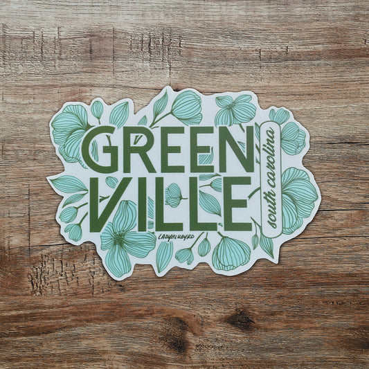 (loc) sticker | "Floral Greenville"