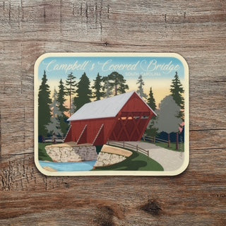 (aLoc) sticker | "Campbell's Covered Bridge"