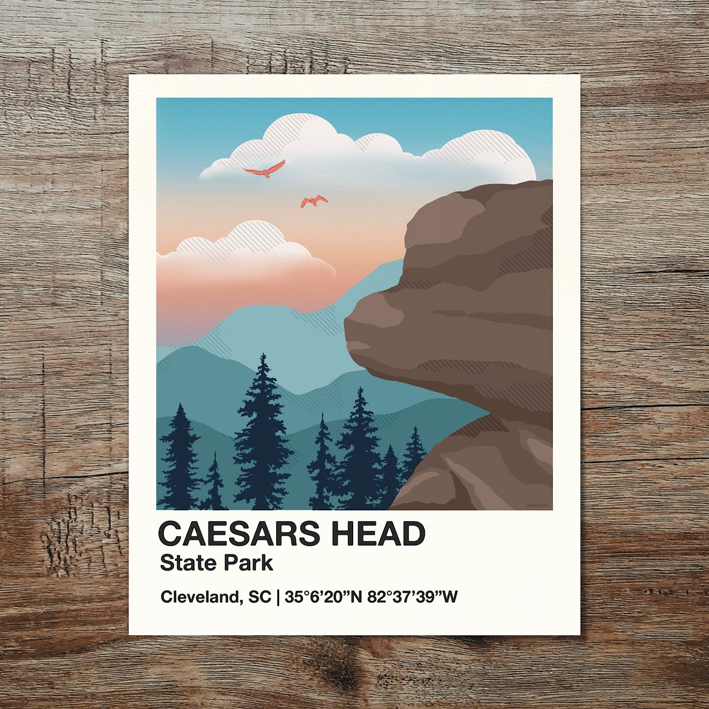 (aPrint) art print | “Caesar’s Head State Park”