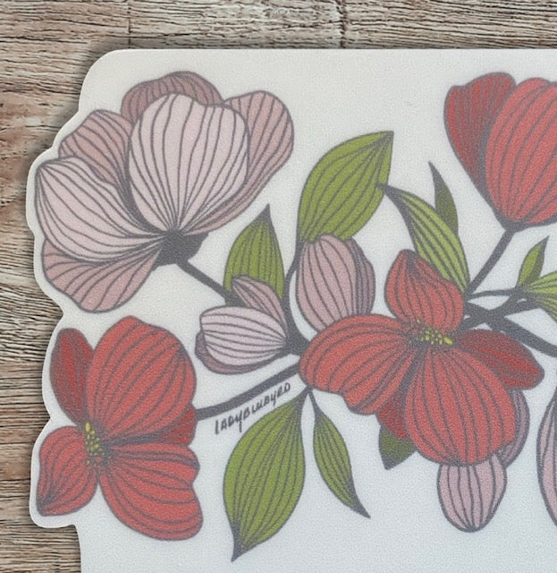 (aLoc) sticker | "Travelers Rest Floral Badge"